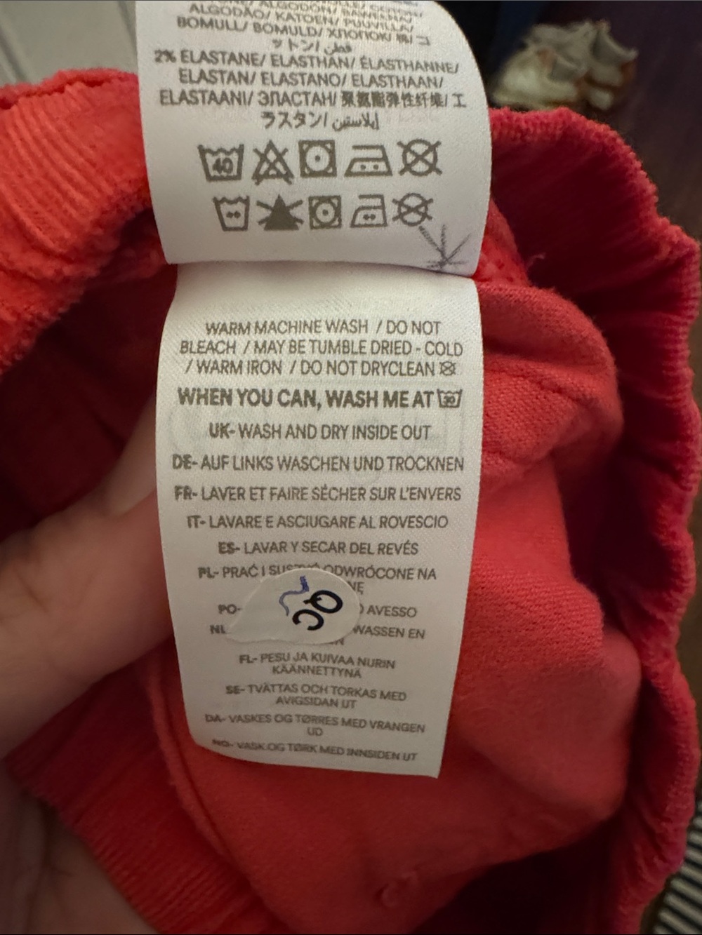 Boden Bright Red Girls' Corduroy Jeggings - Picture 7 of 7